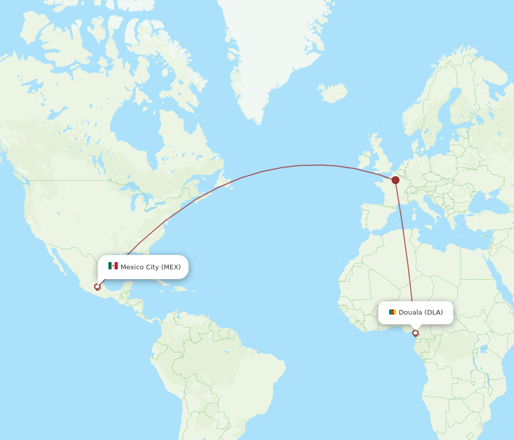 DLA-MEX flight routes