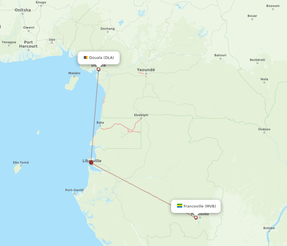 DLA-MVB flight routes