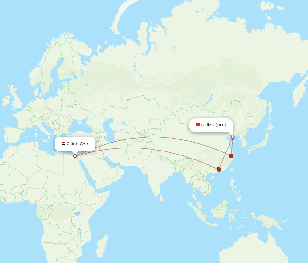 DLC-CAI flight routes