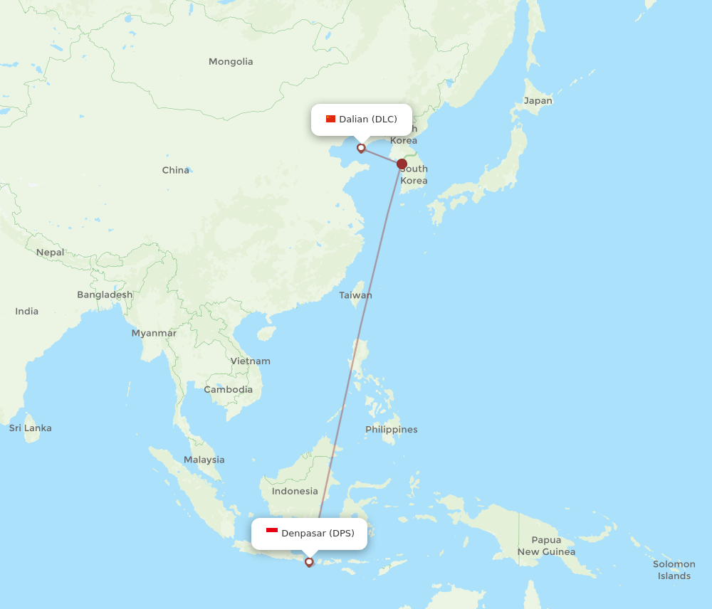 DLC-DPS flight routes