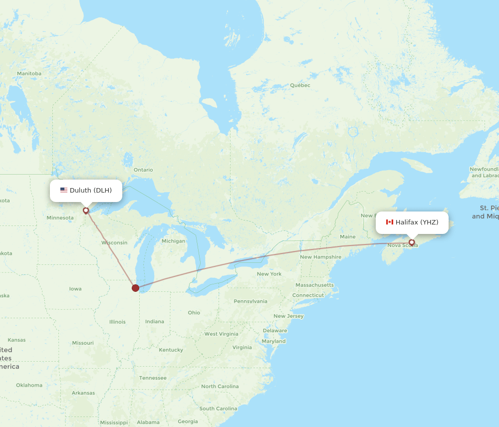 DLH-YHZ flight routes