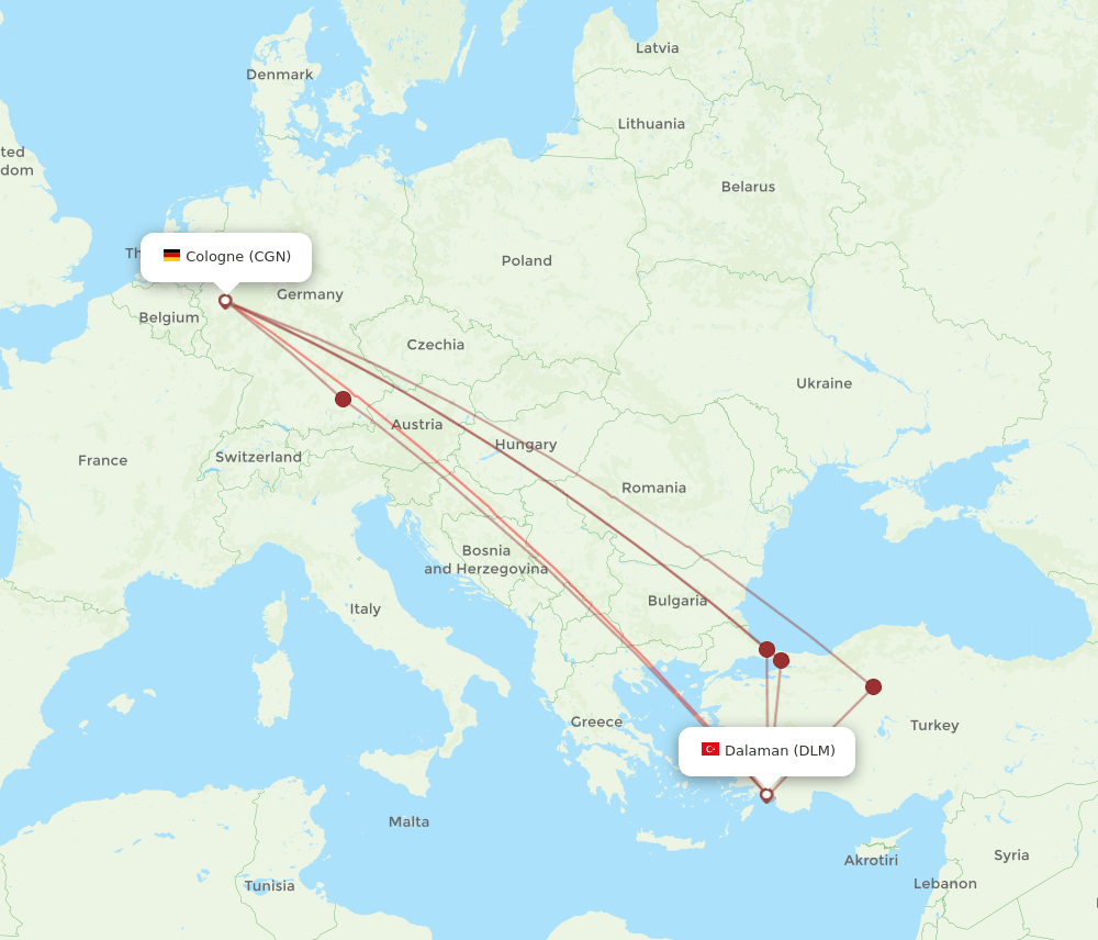 DLM-CGN flight routes