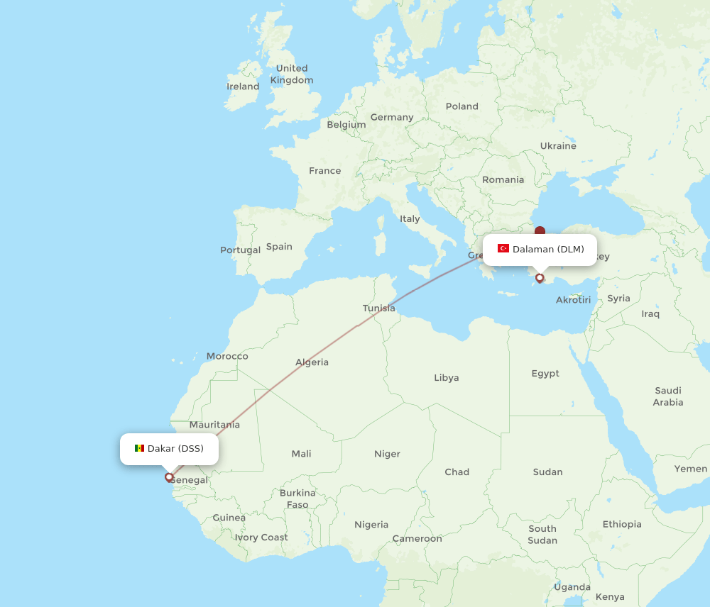 DLM-DSS flight routes