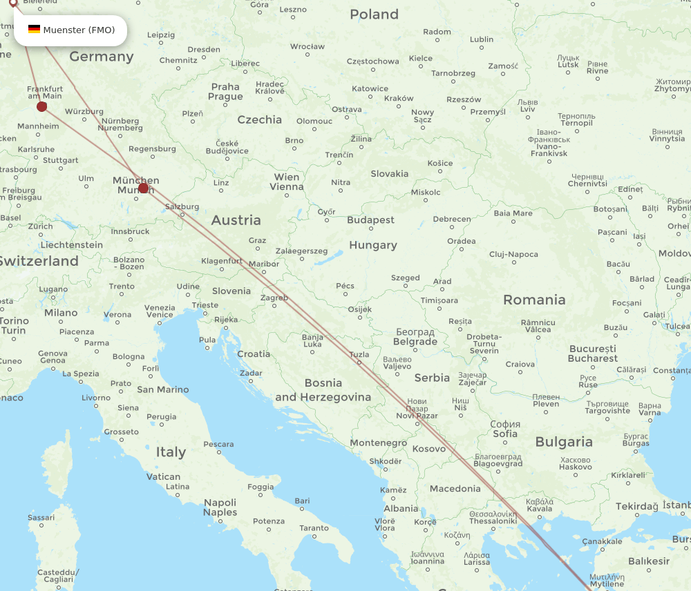 DLM-FMO flight routes