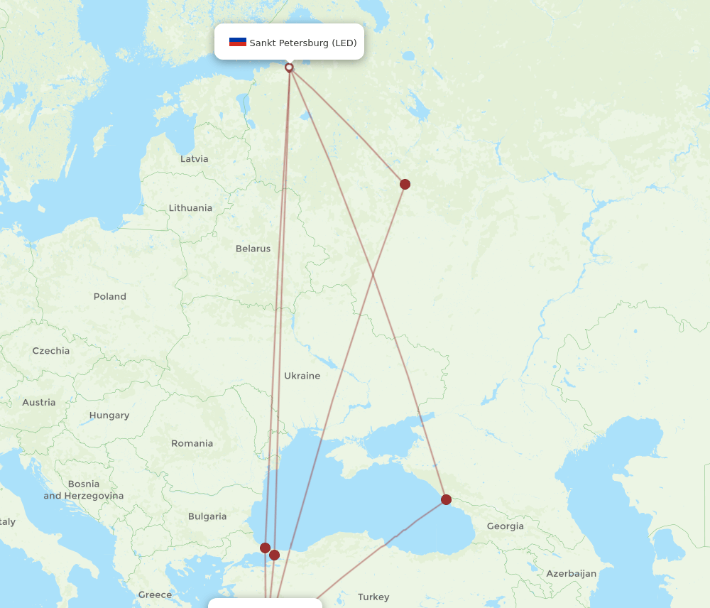 DLM-LED flight routes