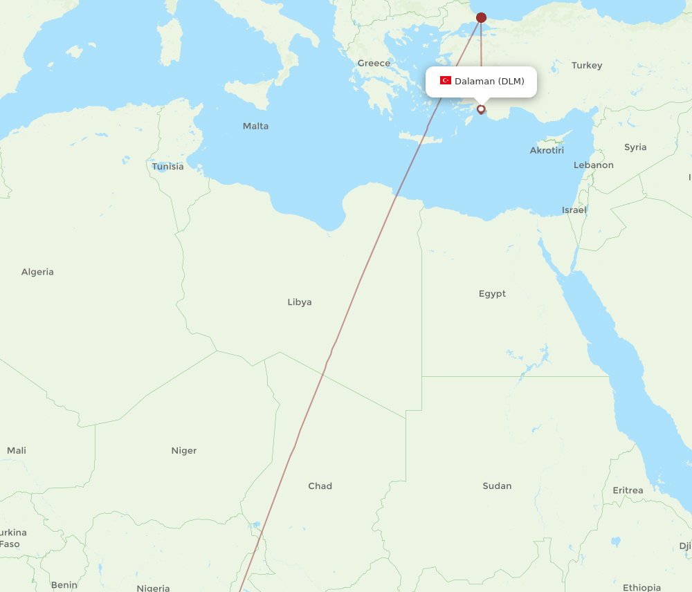 DLM-NSI flight routes