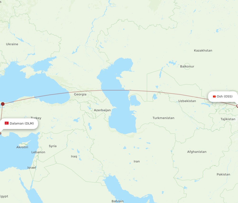 DLM-OSS flight routes