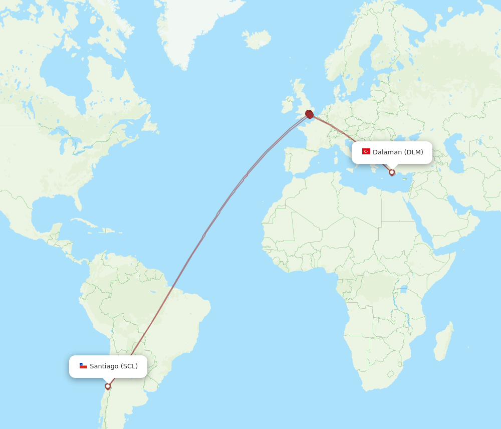 DLM-SCL flight routes