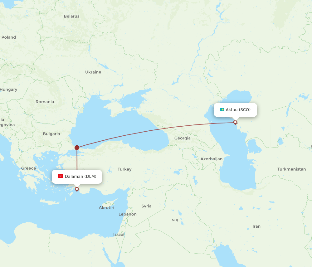 DLM-SCO flight routes