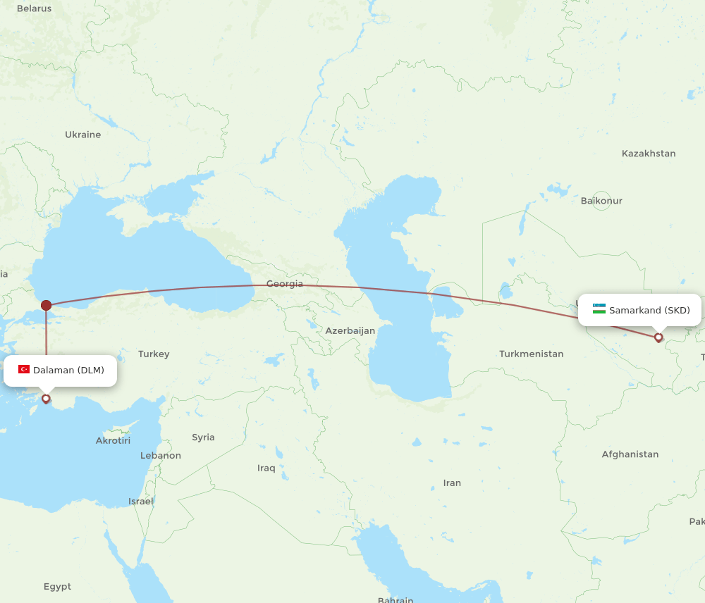 DLM-SKD flight routes