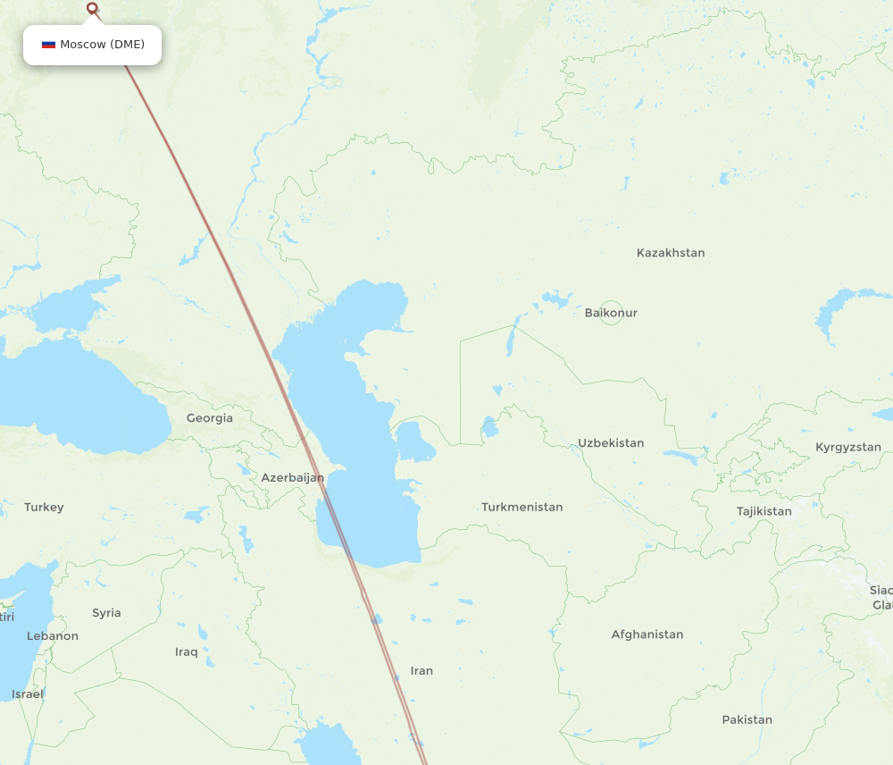 DME-AMD flight routes
