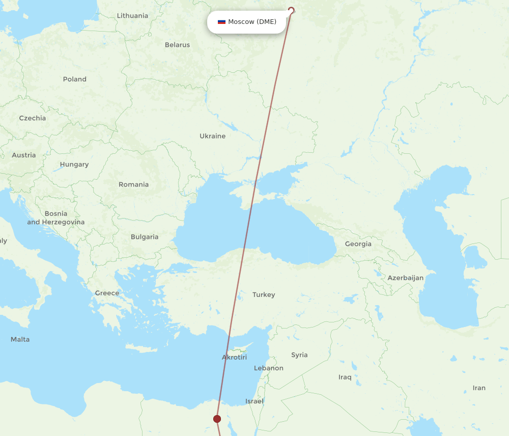 DME-ASW flight routes