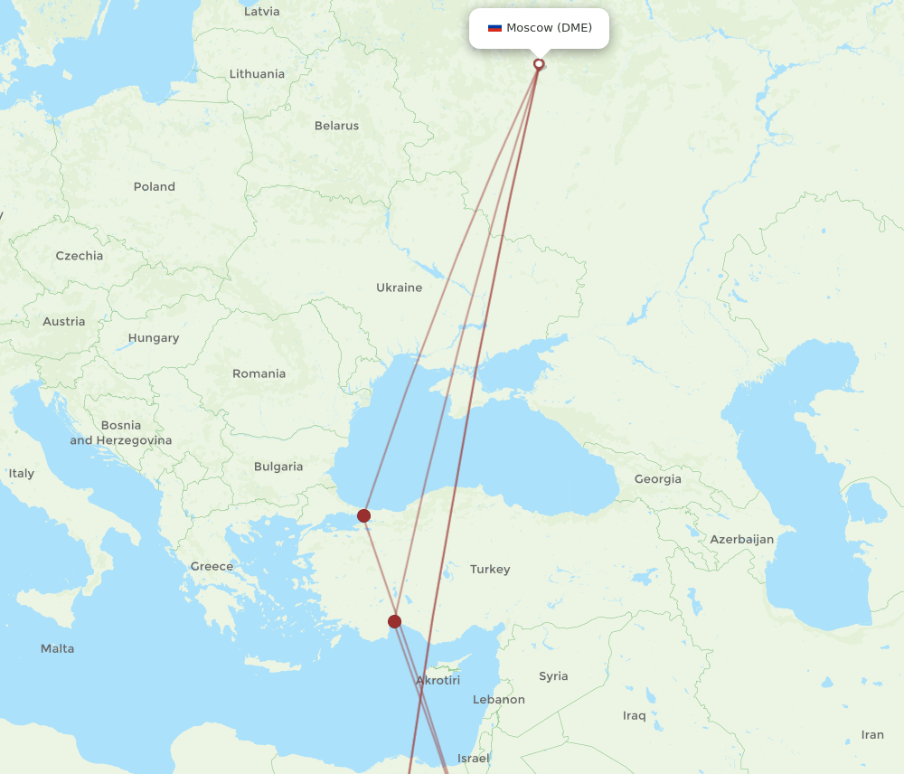 DME-SSH flight routes
