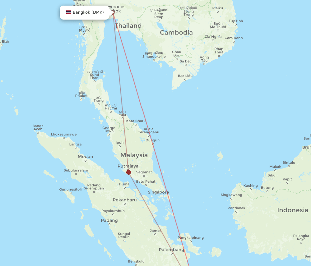 DMK-CGK flight routes