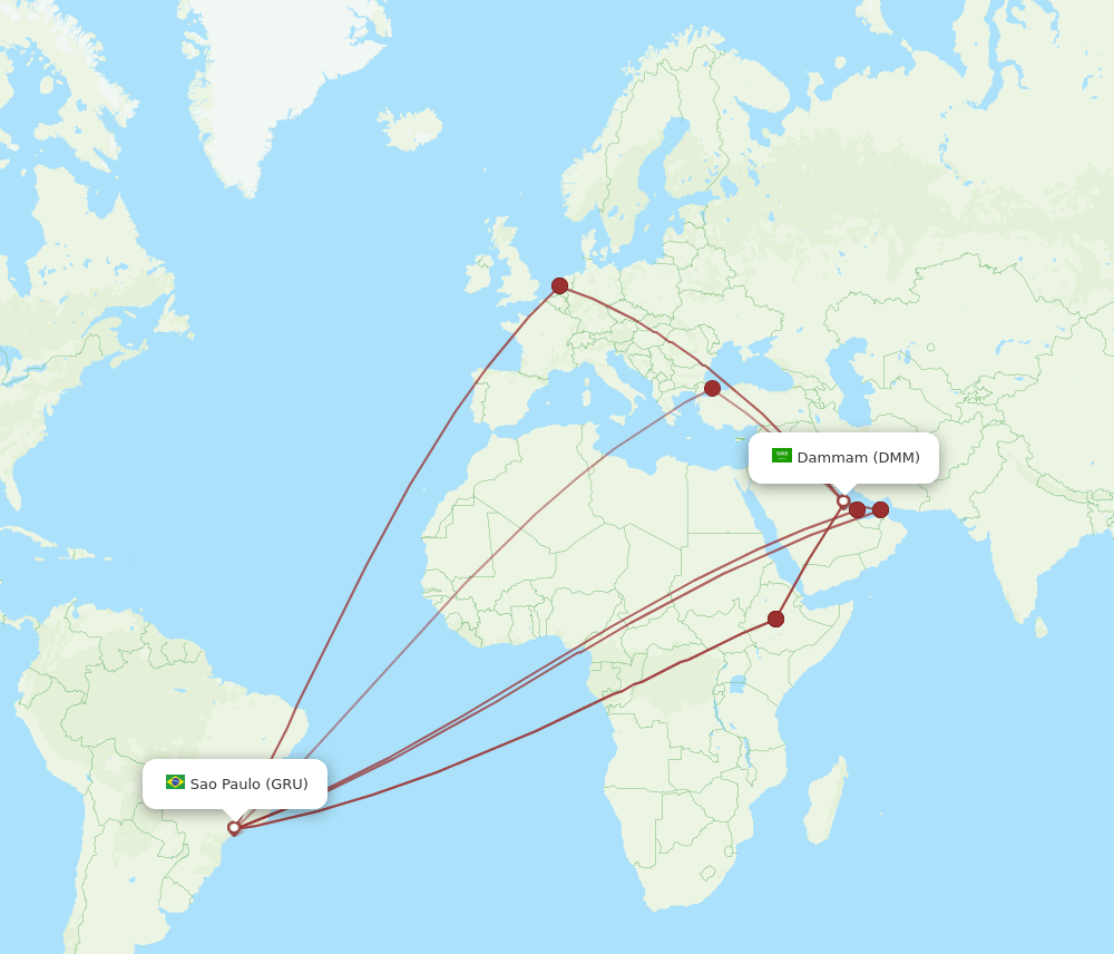 DMM-GRU flight routes