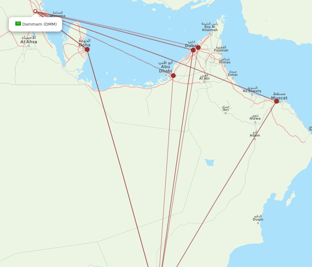 DMM-SLL flight routes