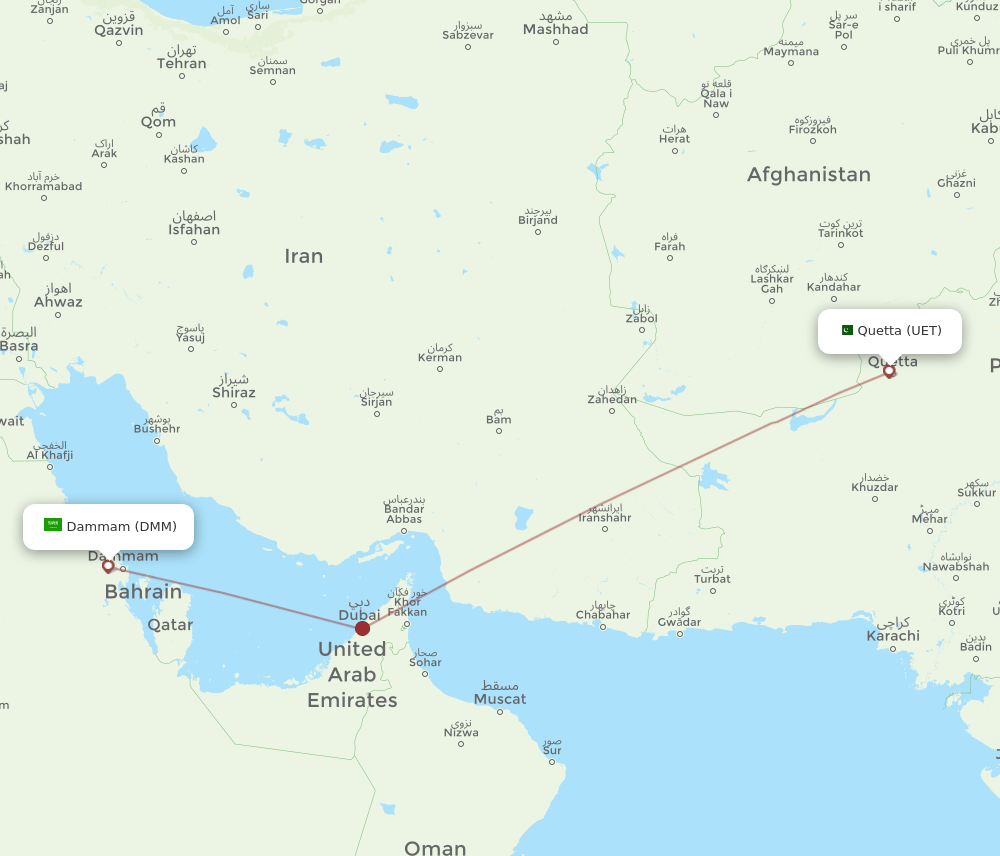 DMM-UET flight routes