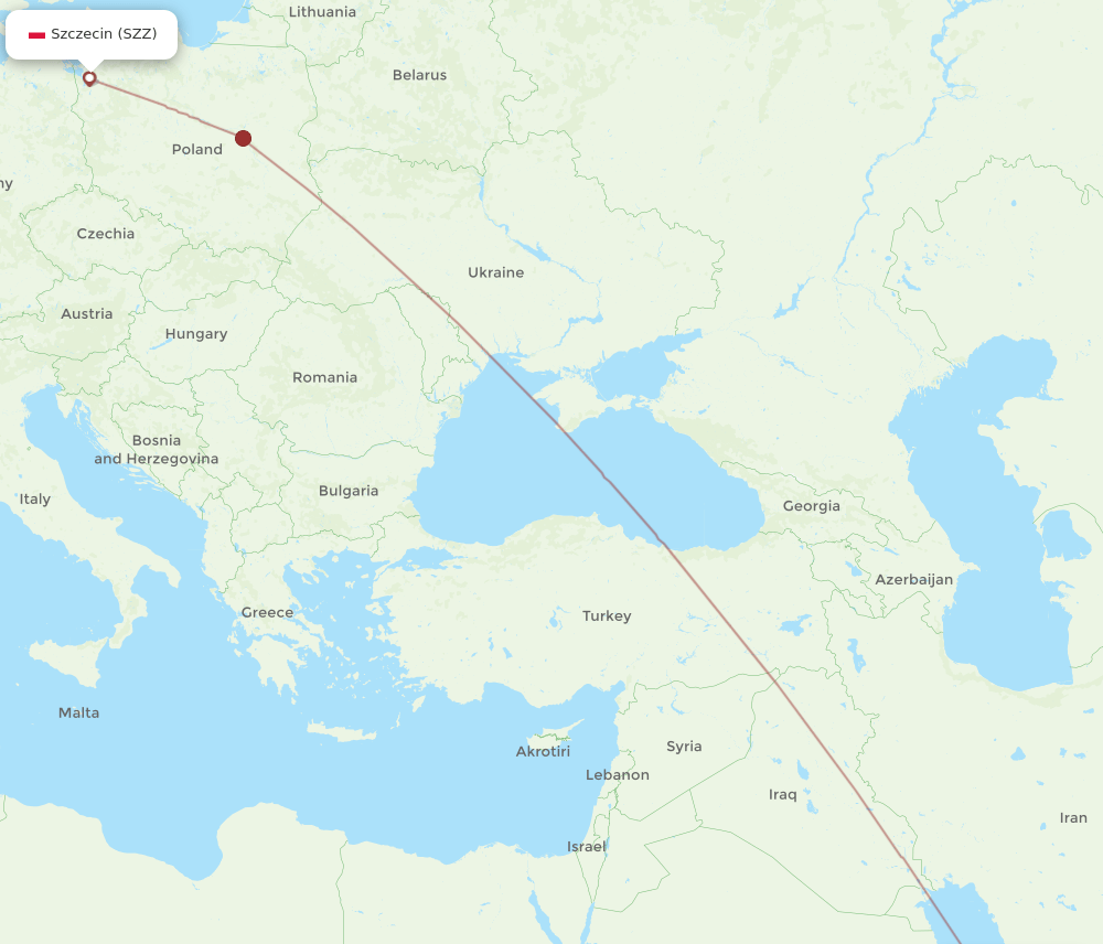 DOH-SZZ flight routes