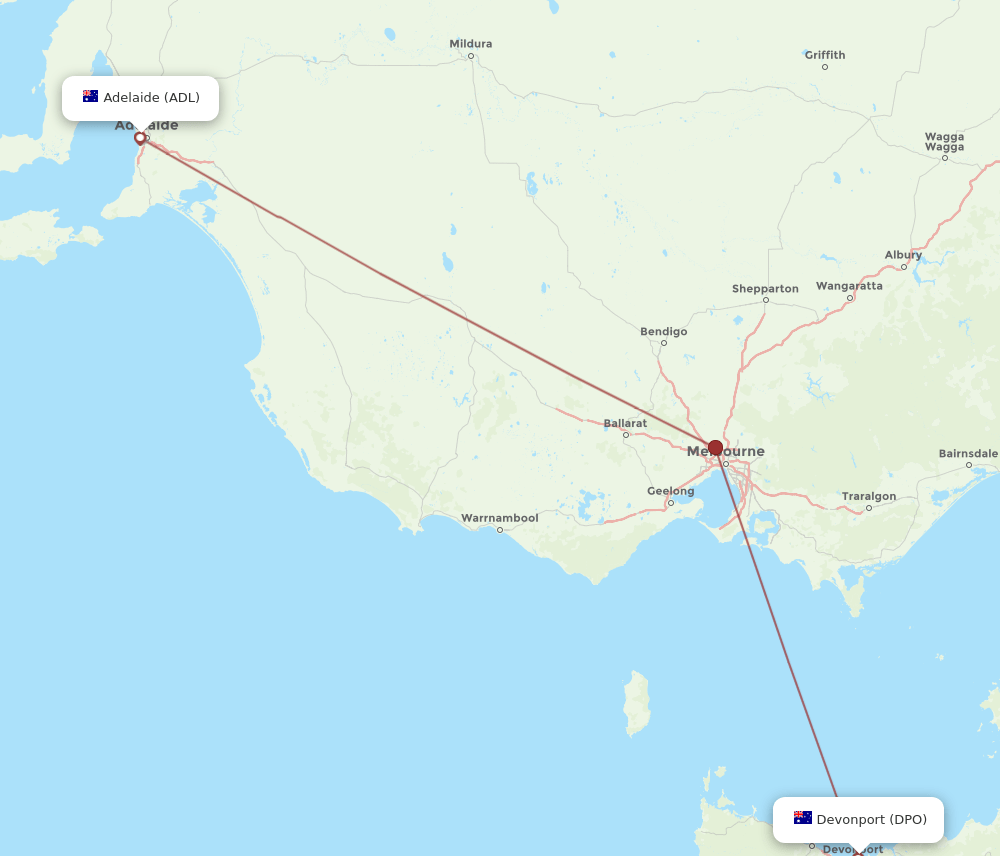 DPO-ADL flight routes