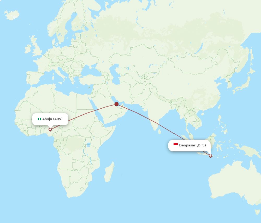DPS-ABV flight routes