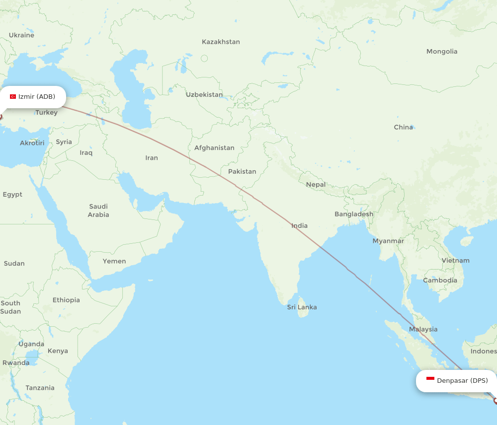 DPS-ADB flight routes