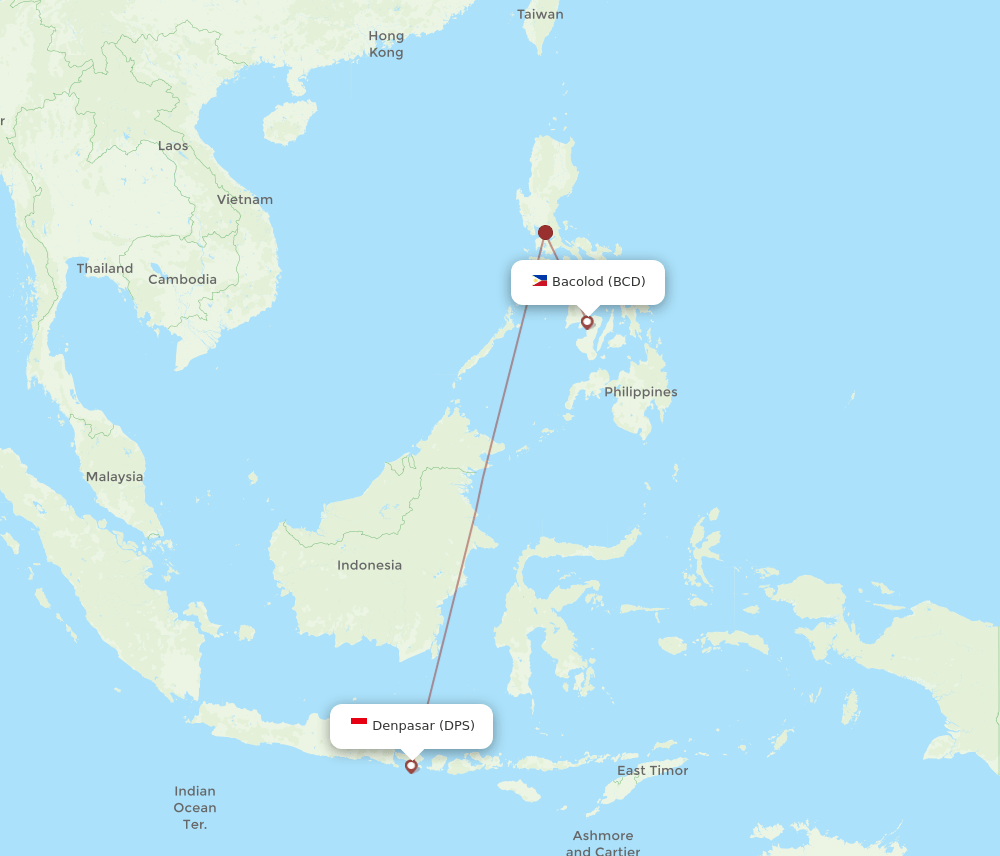 DPS-BCD flight routes