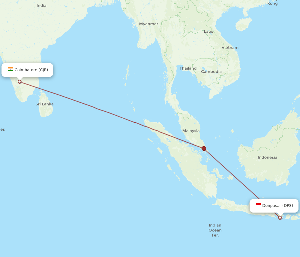 DPS-CJB flight routes