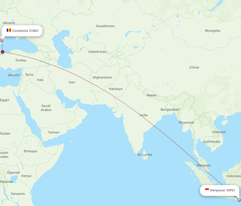 DPS-CND flight routes