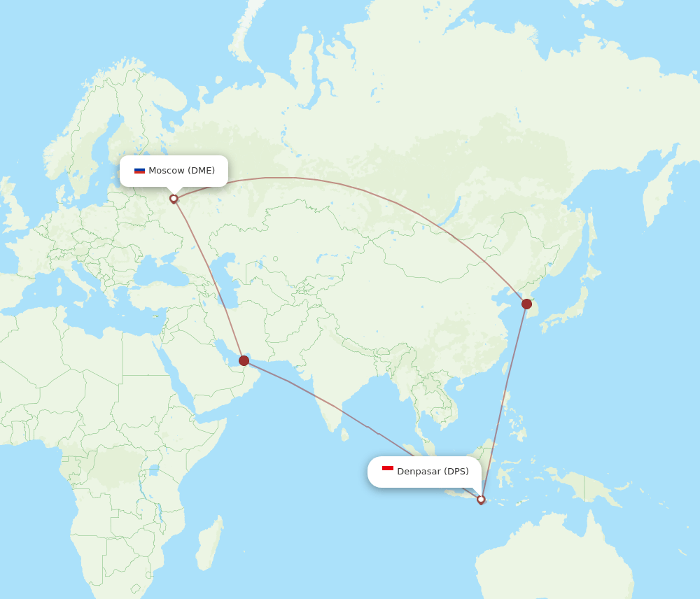 DPS-DME flight routes