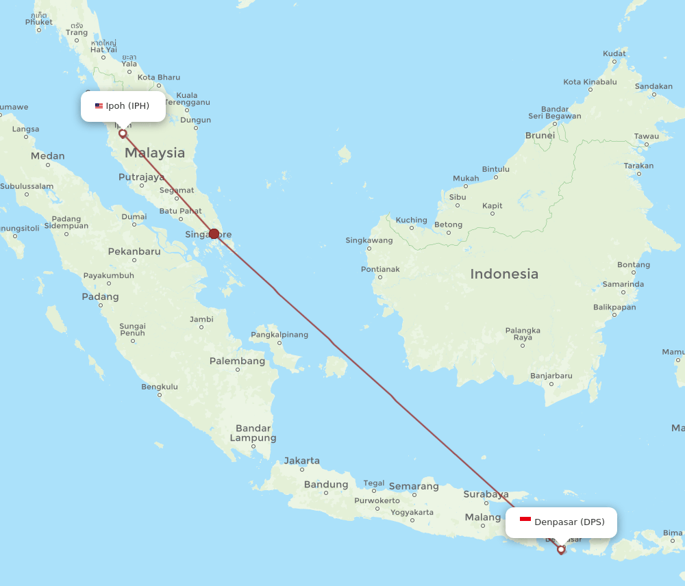 DPS-IPH flight routes