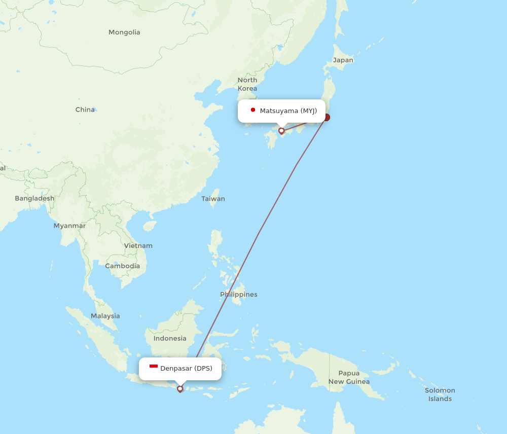 DPS-MYJ flight routes