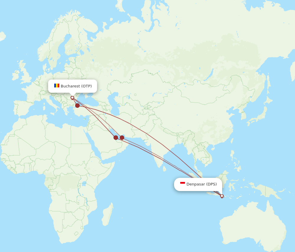 DPS-OTP flight routes