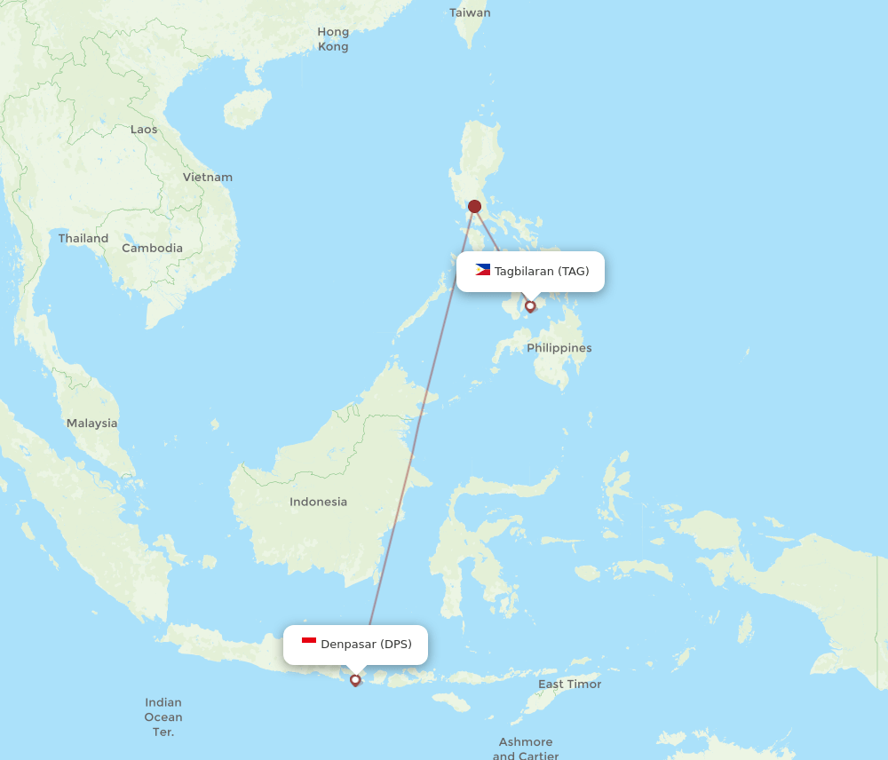 DPS-TAG flight routes