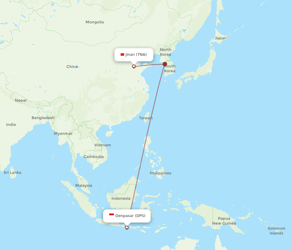 DPS-TNA flight routes