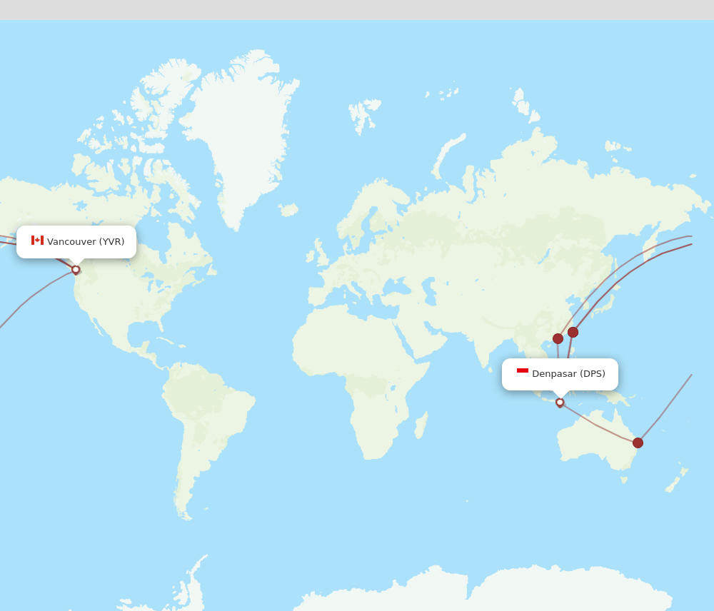 DPS-YVR flight routes