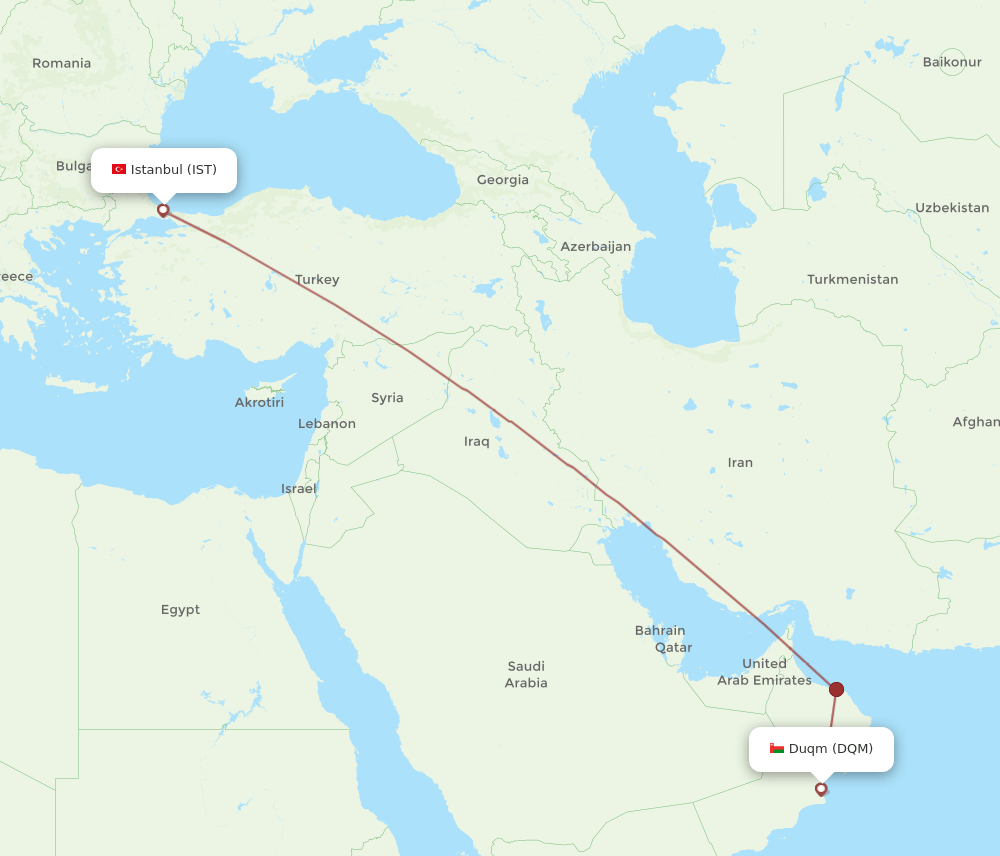 DQM-IST flight routes