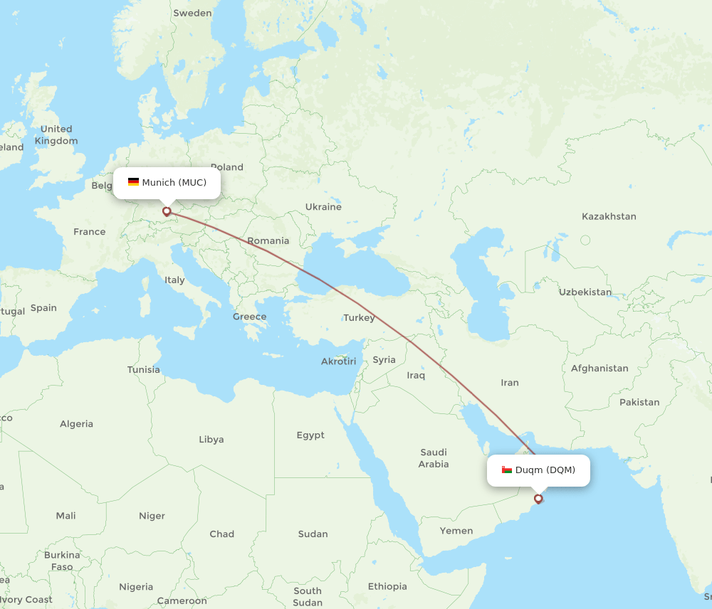 DQM-MUC flight routes