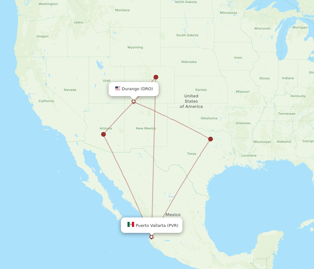 DRO-PVR flight routes