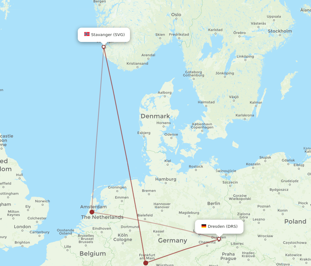 DRS-SVG flight routes