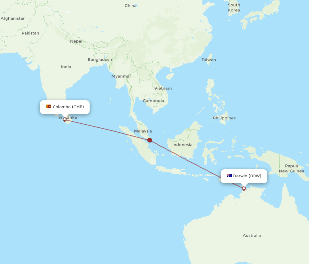 DRW-CMB flight routes