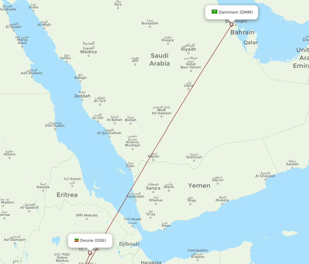 DSE-DMM flight routes