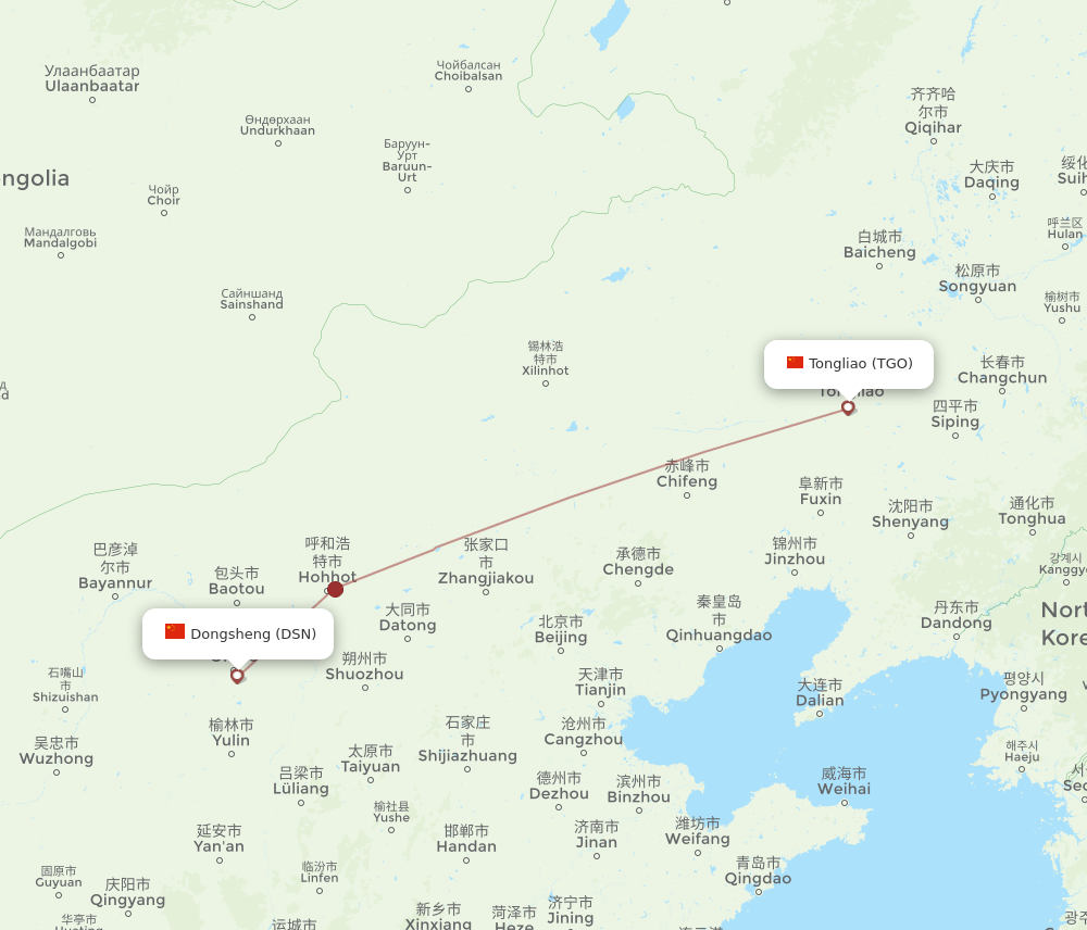 DSN-TGO flight routes