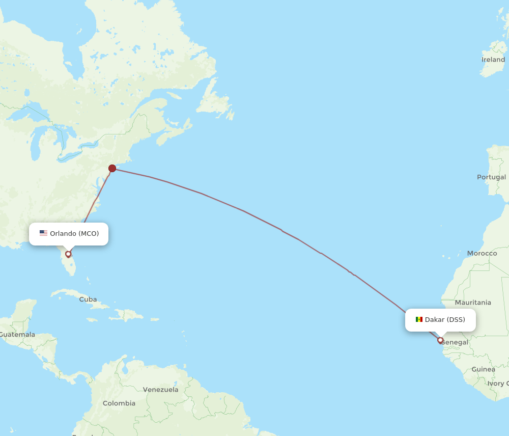 DSS-MCO flight routes