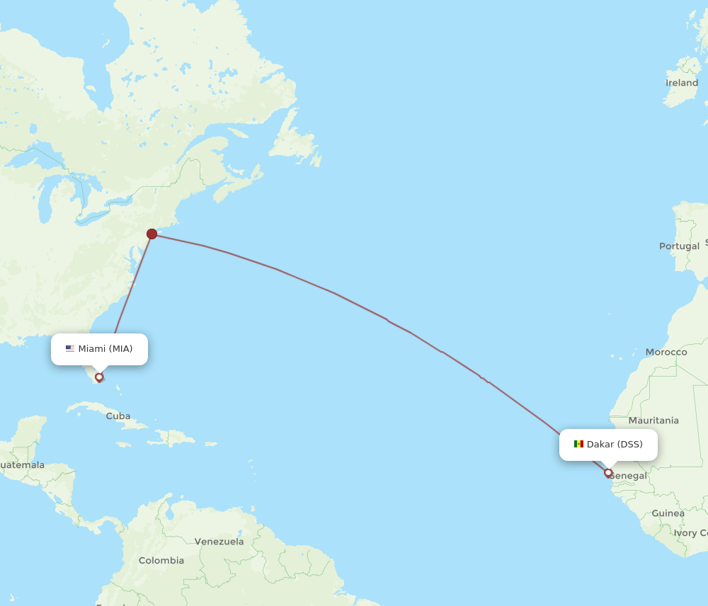 DSS-MIA flight routes