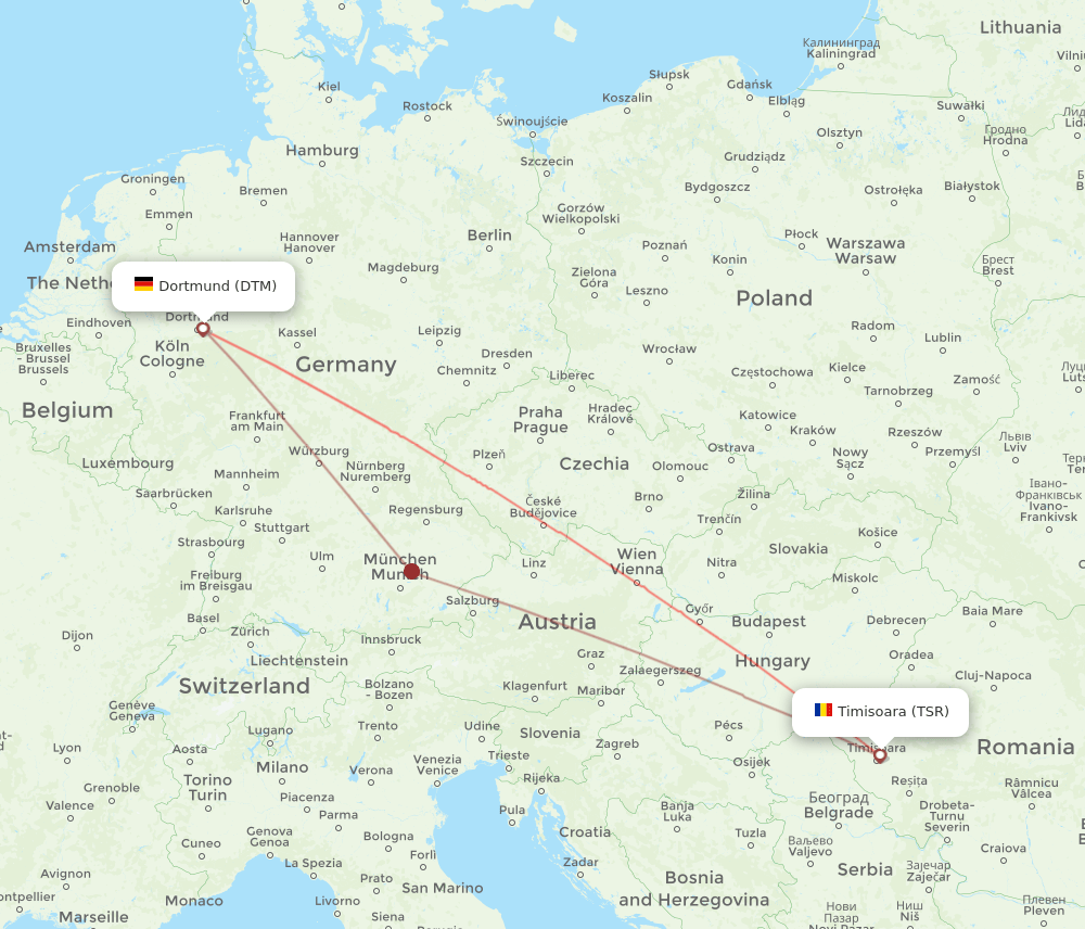 DTM-TSR flight routes