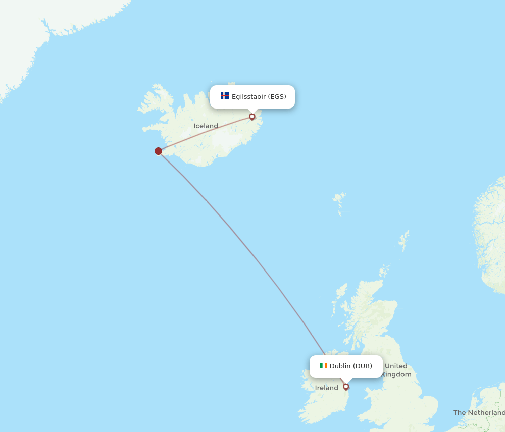 DUB-EGS flight routes
