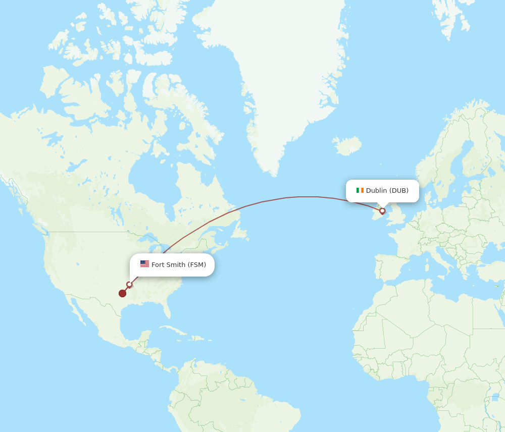 DUB-FSM flight routes