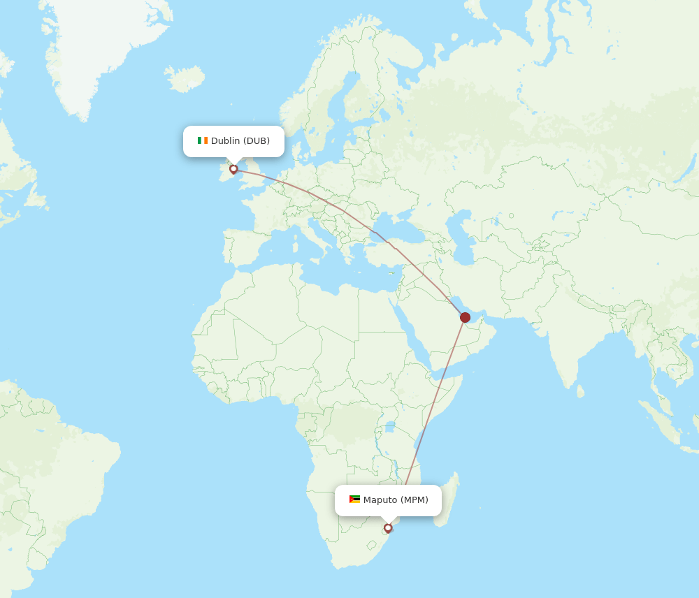 DUB-MPM flight routes