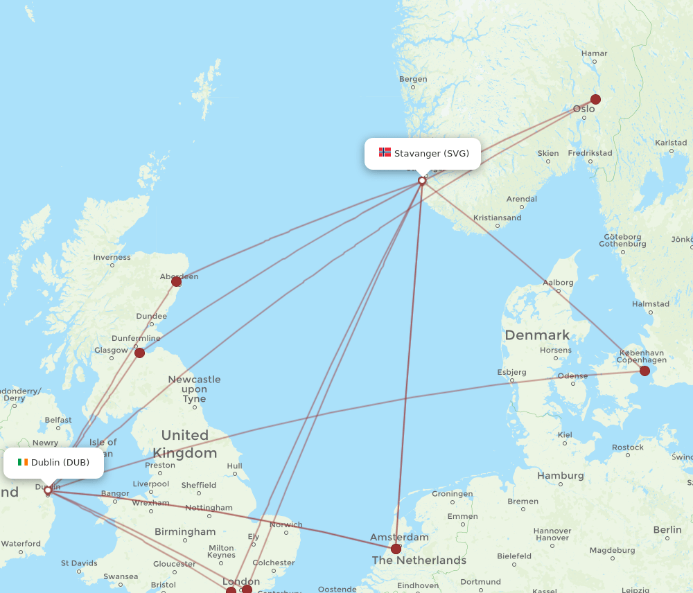 DUB-SVG flight routes