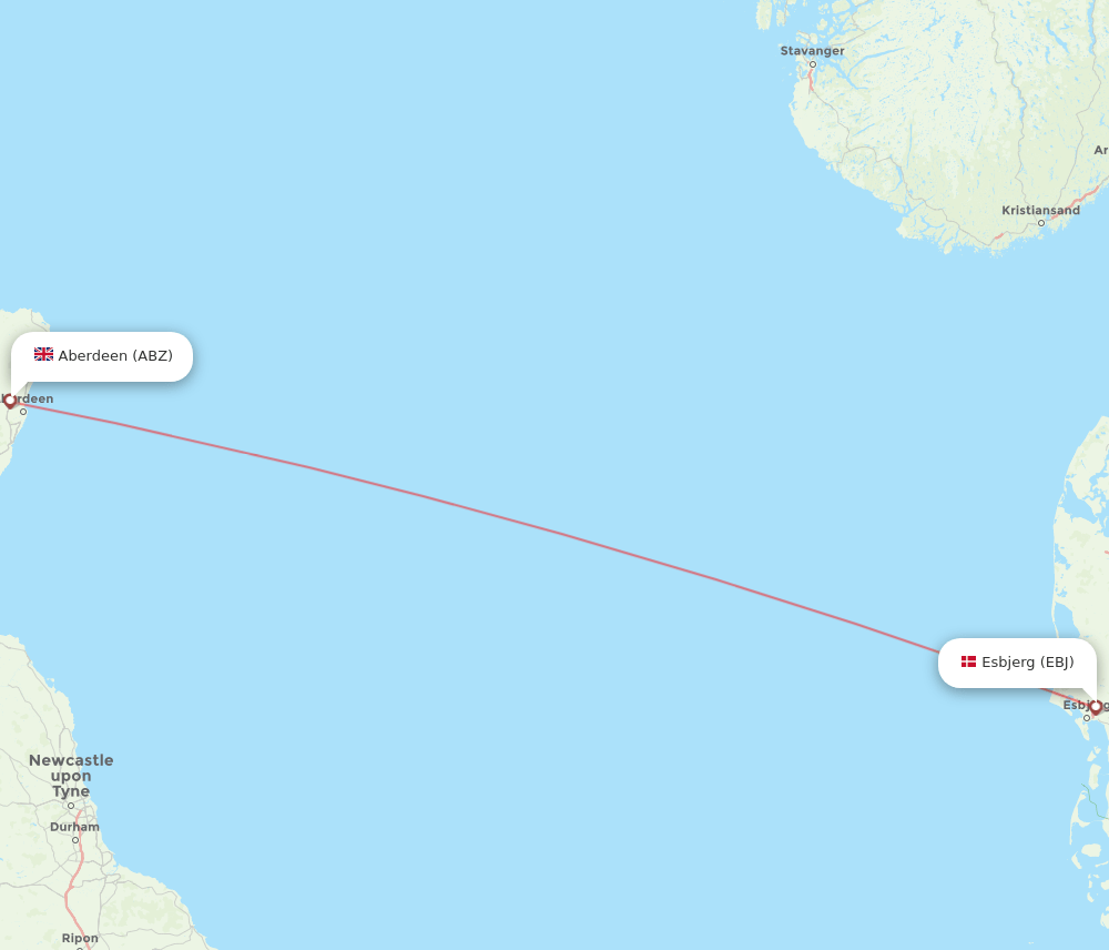 EBJ-ABZ flight routes